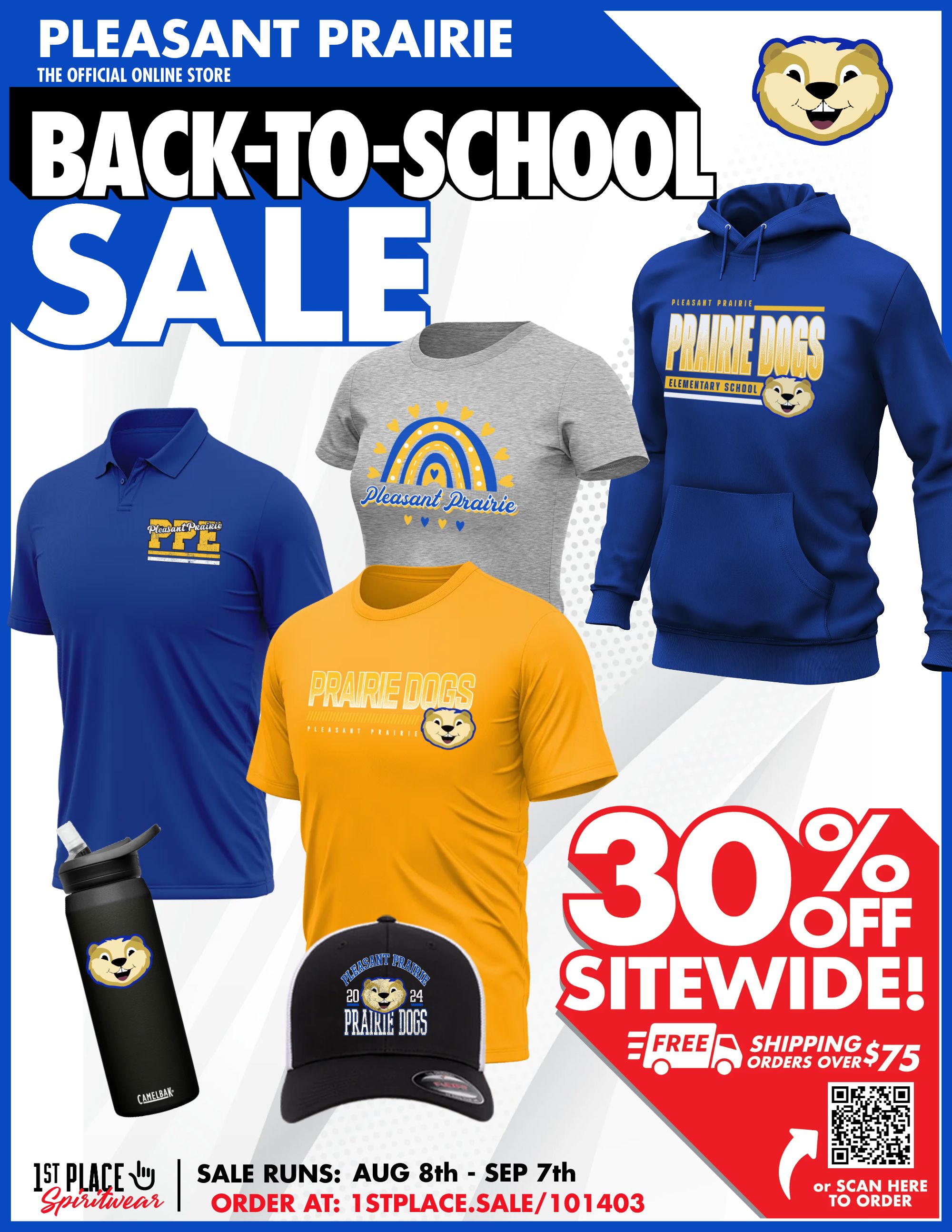 Spirit Wear Pleasant Prairie Elementary School